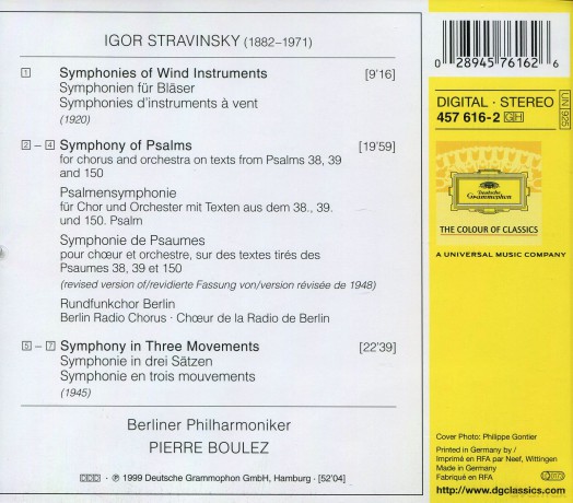 Boulez: Stravinsky [CD]