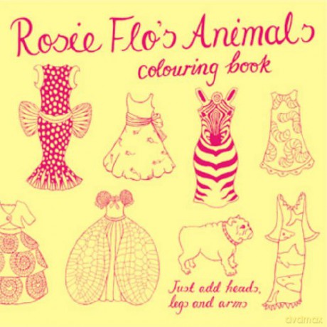 Rosie Flo's Animals Colouring Book - yellow - Roz Streeten [KSIĄŻKA]