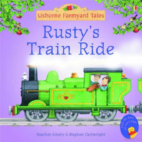 Rusty's Train Ride (Farmyard Tales Minibook Series) - Heather Amery [KSIĄŻKA]