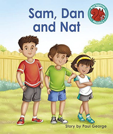 Sam, Dan and Nat (Red Squirrel Phonics Level 1) - Paul George [KSIĄŻKA]