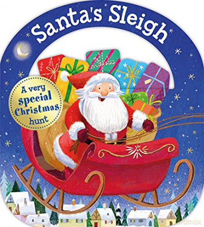 Santa's Sleigh (UK Edition) (Carry Along Tab Book) - Roger Priddy [KSIĄŻKA]