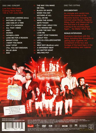 Boyzone: Back Again...No Matter What Live 2008 [2DVD]