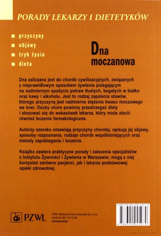Dna moczanowa - Porady lekarzy i dietetyków - Pachocka [KSIĄŻKA]