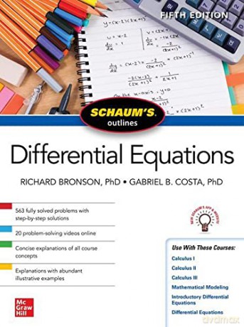 Schaum's Outline of Differential Equations, Fifth Edition (Schaum's Outlines) - Richard Bronson [KSIĄŻKA]