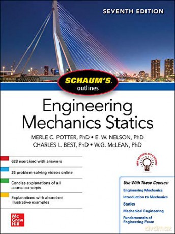 Schaum's Outline of Engineering Mechanics: Statics, Seventh Edition (SCHAUMS' ENGINEERING) - Merle C. Potter [KSIĄŻKA]