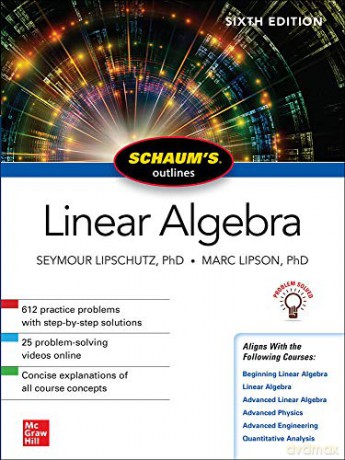 Schaum's Outline of Linear Algebra, Sixth Edition - Seymour Lipschutz [KSIĄŻKA]