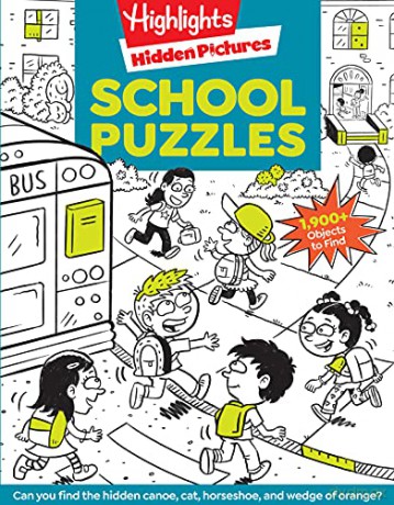 School Puzzles (Hidden Pictures) - Highlights [KSIĄŻKA]