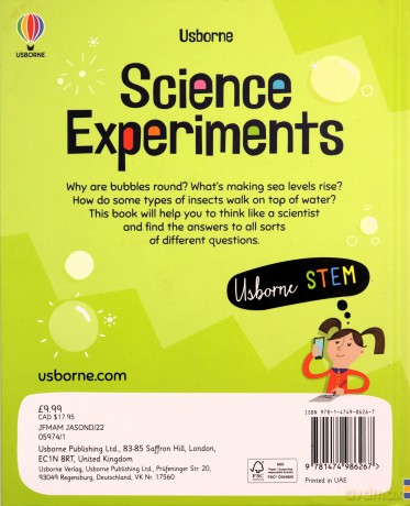 Science Experiments (Usborne STEM) - James Maclaine [KSIĄŻKA]