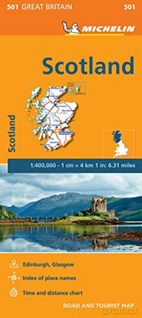 Scotland - Michelin Regional Map 501: Map (Michelin Regional Maps, 501) - Michelin [KSIĄŻKA]
