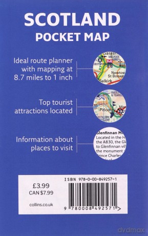 Scotland Pocket Map: The perfect way to explore Scotland - Collins Maps [KSIĄŻKA]