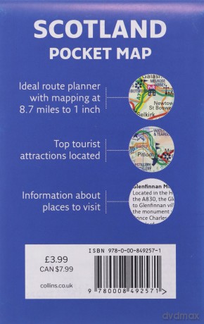 Scotland Pocket Map: The perfect way to explore Scotland - Collins Maps [KSIĄŻKA]