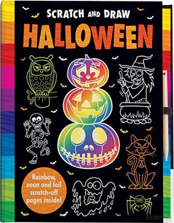Scratch and Draw Halloween - Scratch Art Activity Book - Imagine That [KSIĄŻKA]