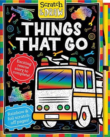 Scratch and Draw Things that Go - Imagine That [KSIĄŻKA]