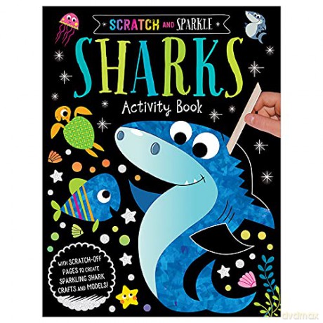 Scratch and Sparkle Sharks Activity Book - Amy Boxshall [KSIĄŻKA]