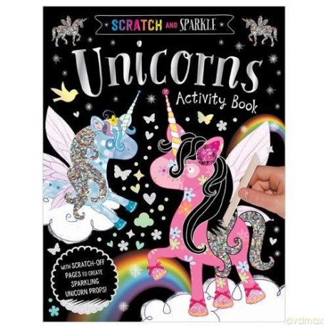 Scratch and Sparkle Unicorns Activity Book - Lara Ede [KSIĄŻKA]