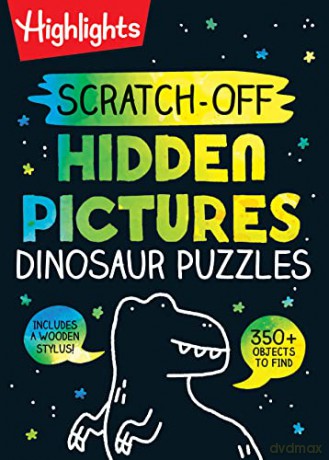 Scratch-Off Hidden Pictures Dinosaur Puzzles (Highlights Scratch-Off Activity Books) - Highlights [KSIĄŻKA]