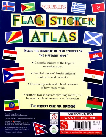 Scribblers Flag Sticker Atlas (Scribblers Fun Activity) (Scribblers Sticker Atlas Book) - Margot Channing [KSIĄŻKA]