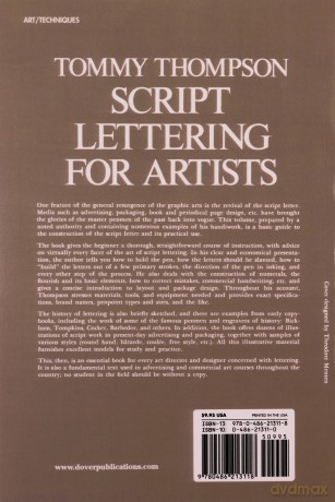 Script Lettering for Artists (Lettering, Calligraphy, Typography) - Tommy Thompson [KSIĄŻKA]