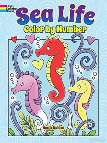 Sea Life Color by Number - Noelle Dahlen [KSIĄŻKA]