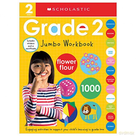 Second Grade Jumbo Workbook: Scholastic Early Learners (Jumbo Workbook) - Scholastic [KSIĄŻKA]