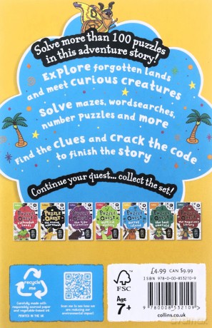 Secret Island: Solve more than 100 puzzles in this adventure story for kids aged 7+ (Puzzle Quest) - Kia Marie Hunt [KSIĄŻKA]
