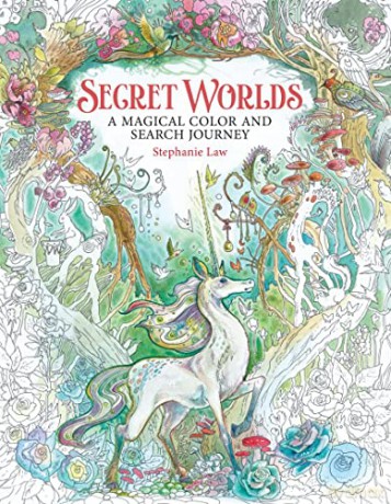 Secret Worlds: A Magical Color and Search Journey - Stephanie Law [KSIĄŻKA]