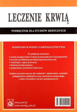 Leczenie krwią - Podręcznik dla studiów medycznych - Niechwiadowicz-Czapka [KSIĄŻKA]