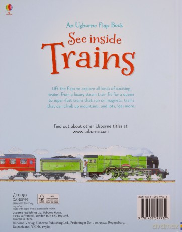 See Inside Trains (Usborne See Inside) - Emily Bone [KSIĄŻKA]