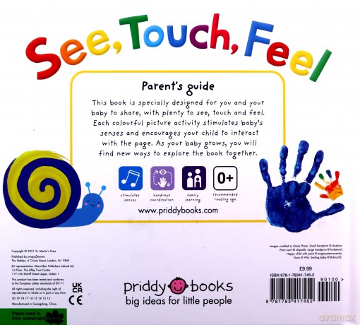 See, Touch, Feel (UK Edition) (First Sensory Book) - Roger Priddy [KSIĄŻKA]