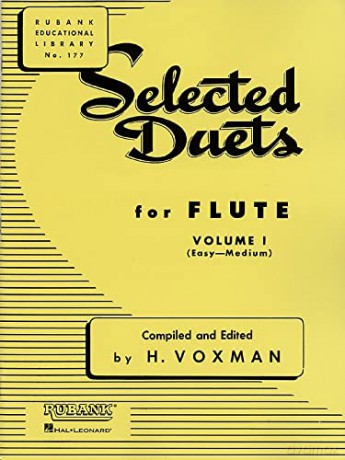 Selected Duets for Flute: Easy-medium (1) (Rubank Educational Library, 177) - H. Voxman [KSIĄŻKA]