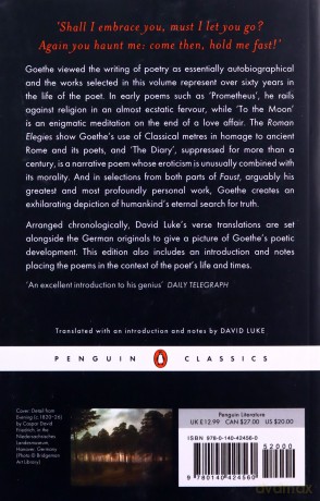 Selected Poetry (Penguin Classics) - Goethe [KSIĄŻKA]