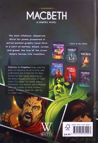Shakespeare's Macbeth: A Graphic Novel (Classics in Graphics) - Steve Barlow [KSIĄŻKA]