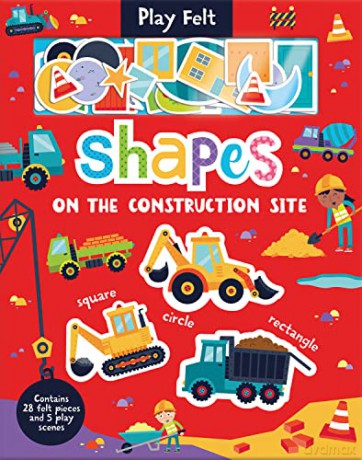 Shapes On The Construction Site (Soft Felt Play Books) - Imagine That [KSIĄŻKA]