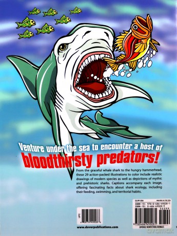 Sharks! Coloring Book (Dover Nature Coloring Book) - Toufexis [KSIĄŻKA]