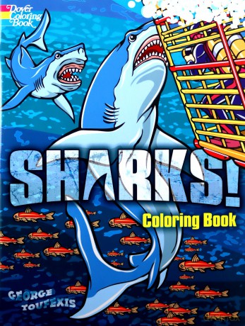 Sharks! Coloring Book (Dover Nature Coloring Book) - Toufexis [KSIĄŻKA]
