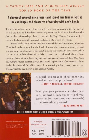 Shop Class as Soulcraft: An Inquiry Into the Value of Work - Matthew B Crawford [KSIĄŻKA]