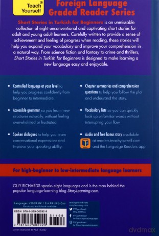 Short Stories in Turkish for Beginners: Read for pleasure at your level, expand your vocabulary and learn Turkish the fun way! (Teach Yourself Foreign Language Graded Reader Series) - Olly Richards [KSIĄŻKA]