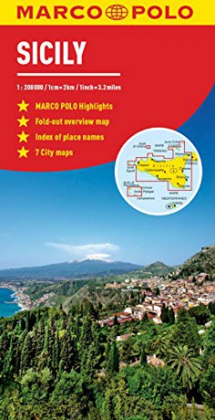 Sicily Marco Polo Map (Marco Polo Maps) - Marco Polo [KSIĄŻKA]
