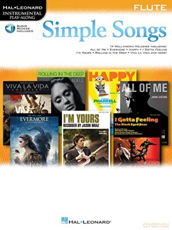 Simple Songs: Flute (Hal Leonard Instrumental Play-Along) (Includes Online Access Code) [KSIĄŻKA]