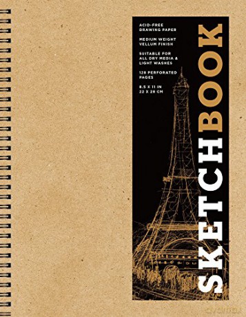 Sketchbook (basic large spiral Kraft) (Sterling Sketchbook series): Volume 15 - Sterling [KSIĄŻKA]