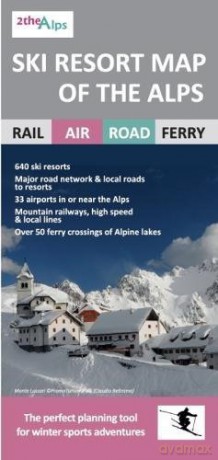 Ski Resort Map of the Alps [KSIĄŻKA]