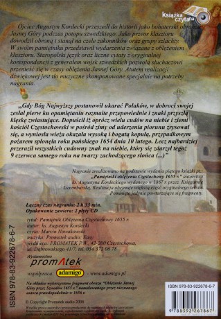 Pamiętnik oblężenia Częstochowy ks. Augustyn Kordecki - ks. Augustyn Kordecki [AUDIOBOOK] [CD]