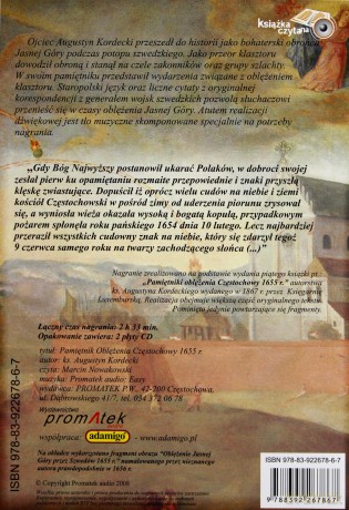 Pamiętnik oblężenia Częstochowy ks. Augustyn Kordecki - ks. Augustyn Kordecki [AUDIOBOOK] [CD]