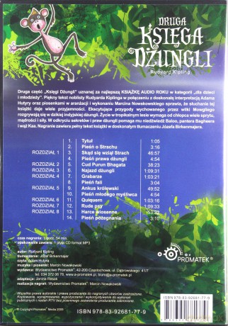 Druga Księga Dżungli - Rudyard Kipling [AUDIOBOOK] [CD]