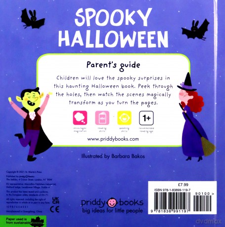 Sliding Pictures Spooky Halloween (UK Edition) - Roger Priddy [KSIĄŻKA]