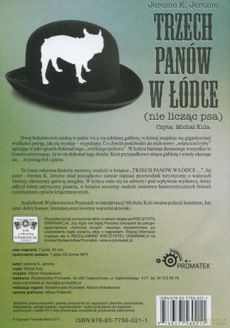 Trzech panów w łódce (nie licząc psa) - Jerome K. Jerome [AUDIOBOOK] [CD]
