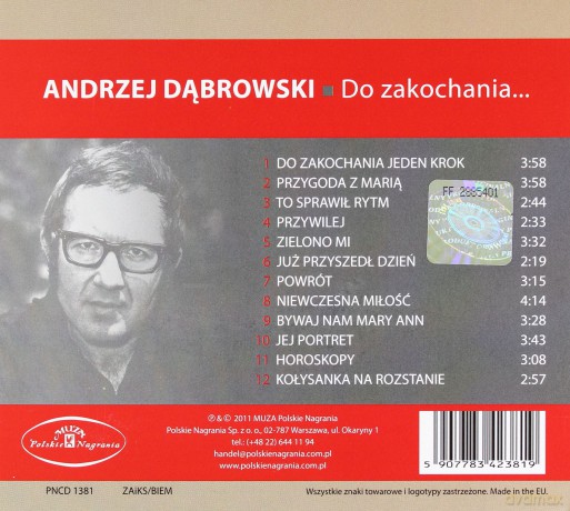 Andrzej Dąbrowski: Do zakochania jeden krok (digipack) [CD]