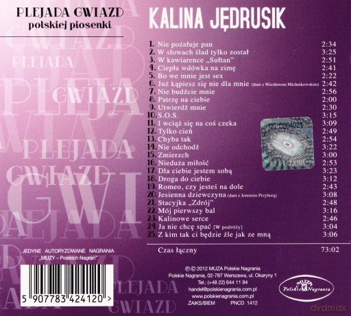 Kalina Jędrusik: Nie pożałuje pan (digipack) [CD]