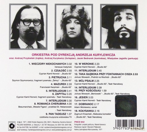 Kurylewicz, Warska, Niemen - Muzyka teatralna i filmowa (digipack) [CD]