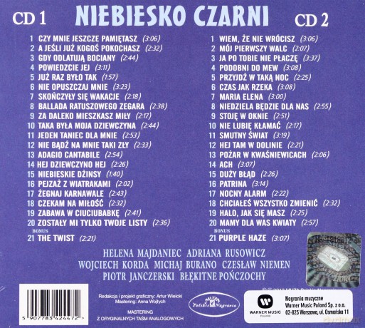 Niebiesko Czarni: 40 przebojów (digipack) [2CD]